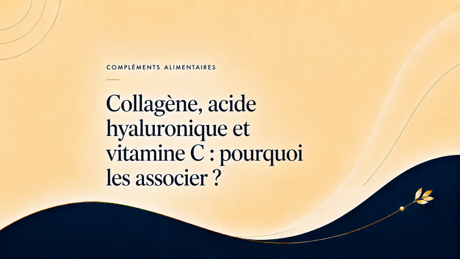 Association de collagène marin, acide hyaluronique et vitamine C expliquée avec prudence