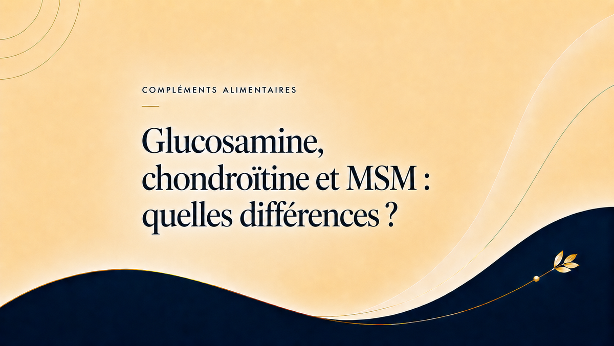Glucosamine, chondroïtine et MSM comparés selon leur composition et les études