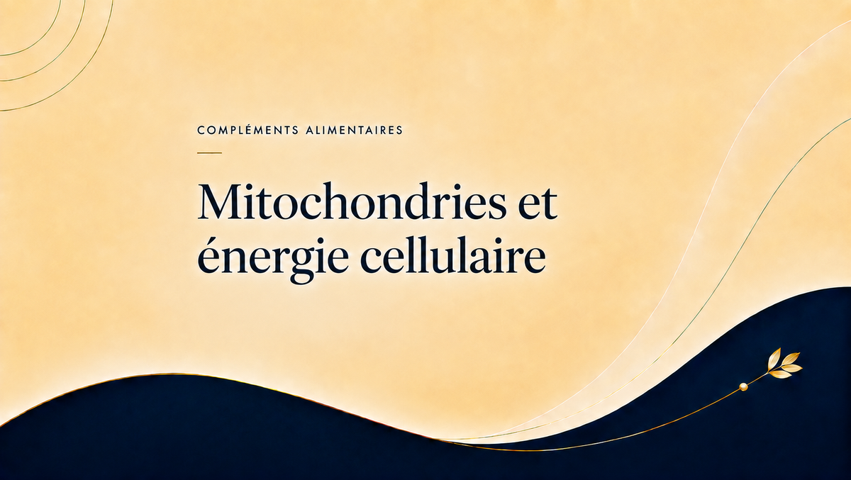 Schéma éditorial sur les mitochondries et l’énergie cellulaire