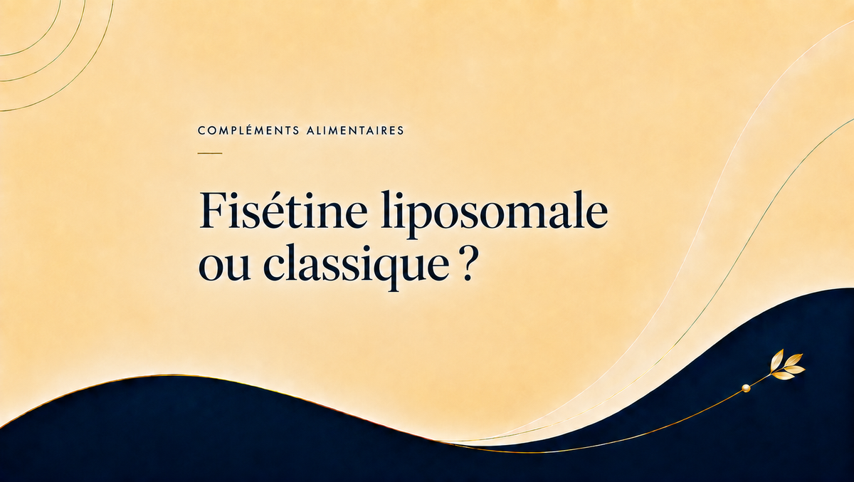 Comparatif entre fisétine liposomale et fisétine classique