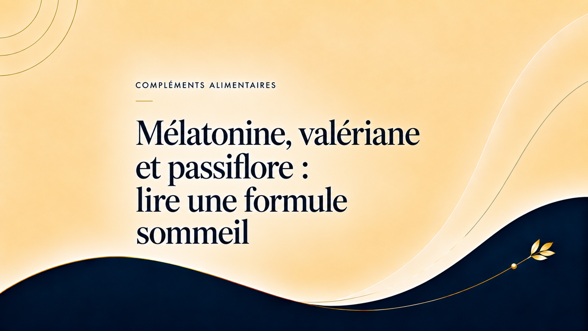 Mélatonine, valériane et passiflore : lire une formule sommeil — couverture du journal NovAging